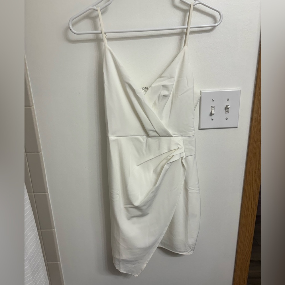 White mini dress